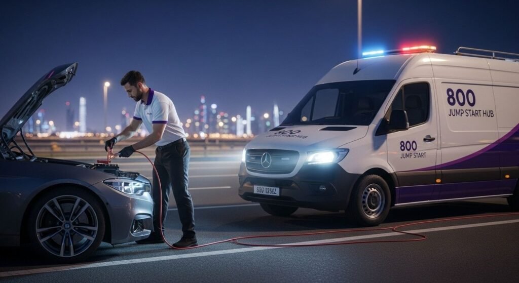 Fast and reliable car battery jump start service available 24/7