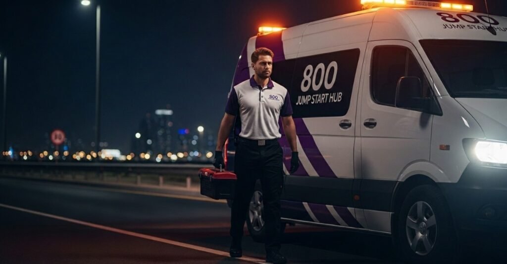 Technician Arrives within 30 Minutes for jump start