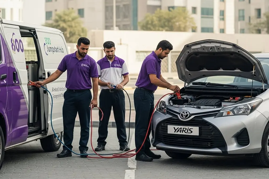 Fast and reliable roadside jump start service for Toyota Yaris to fix common battery issues