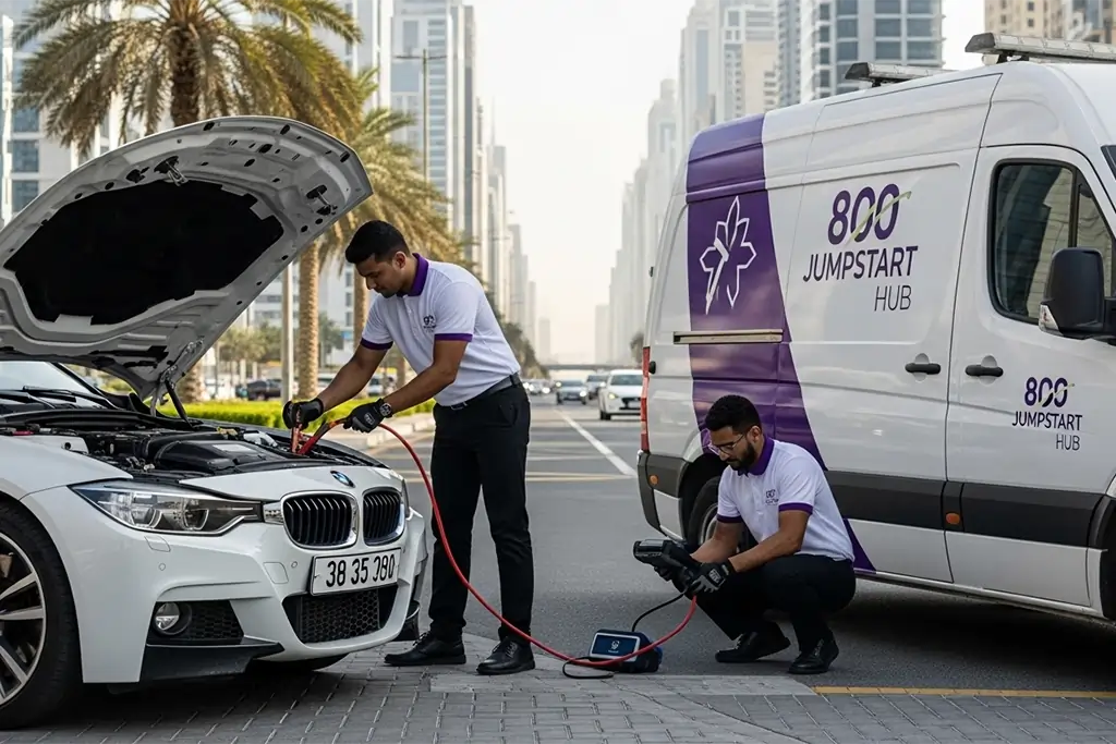 Expert on-site jump start service for BMW 3 Series with advanced battery management