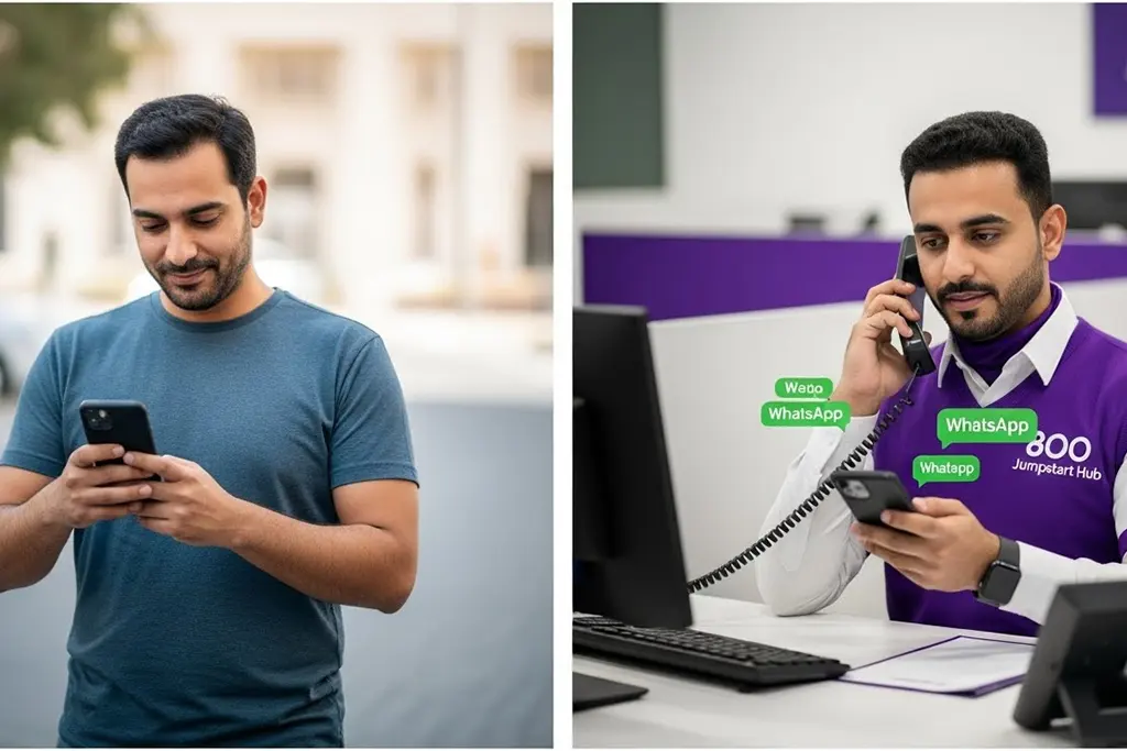 Request Toyota jump start service via call or online