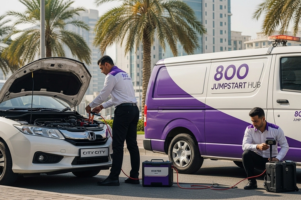Honda City jump start service for quick recovery in city traffic