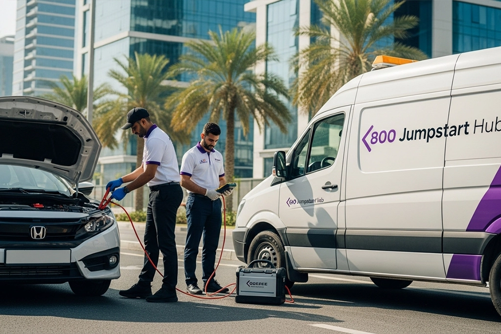 Honda Civic jump start with protection for modern electrical systems