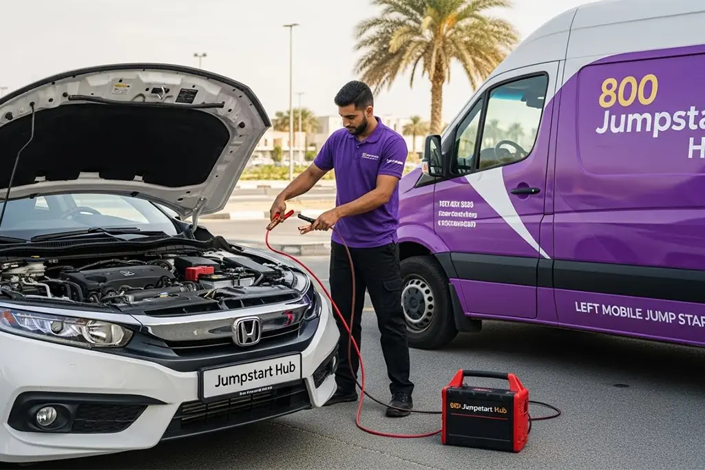 Honda Accord jump start and battery replacement service for vehicles with advanced electronics