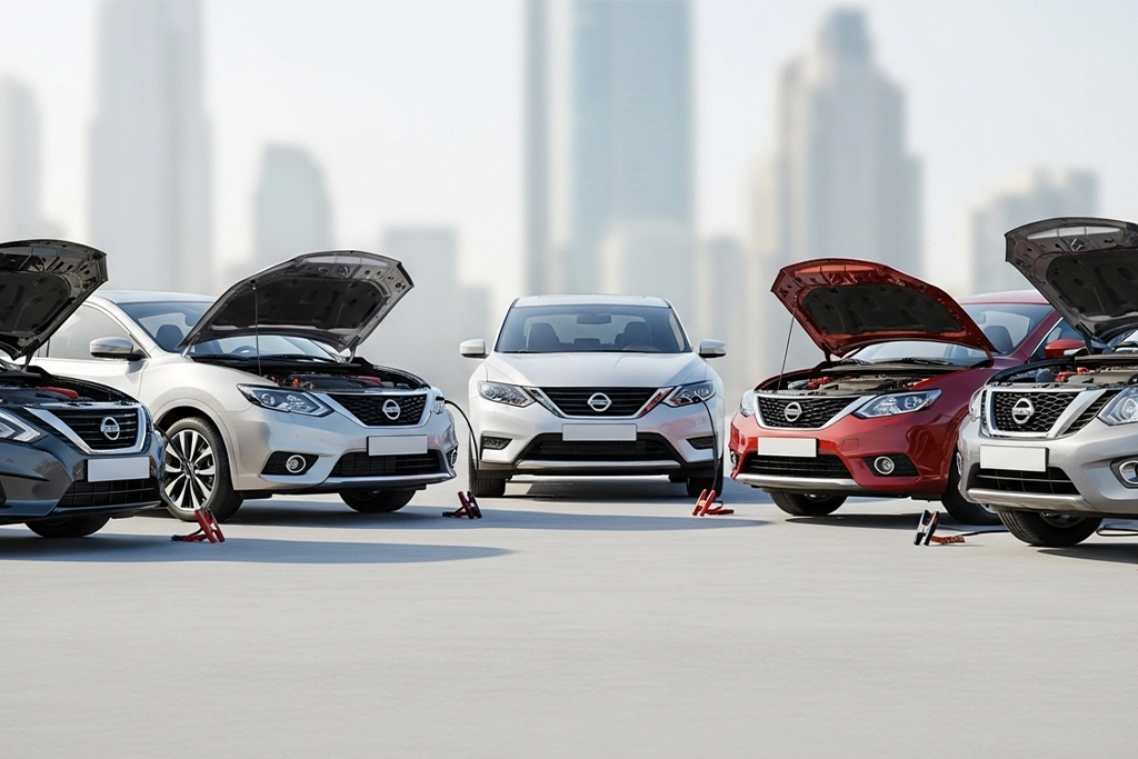 24/7 jump start and battery replacement service for all Nissan models