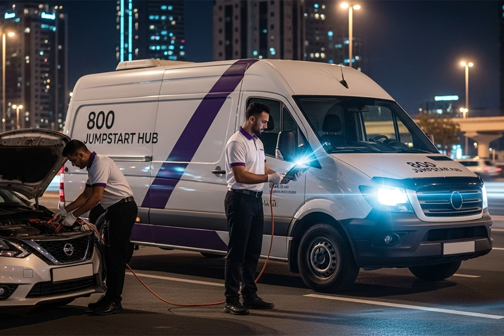 Fast on-site Nissan Sentra jump start service by mobile roadside technicians