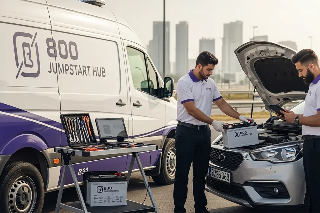 On-site battery installation to get your Nissan started in minutes without towing