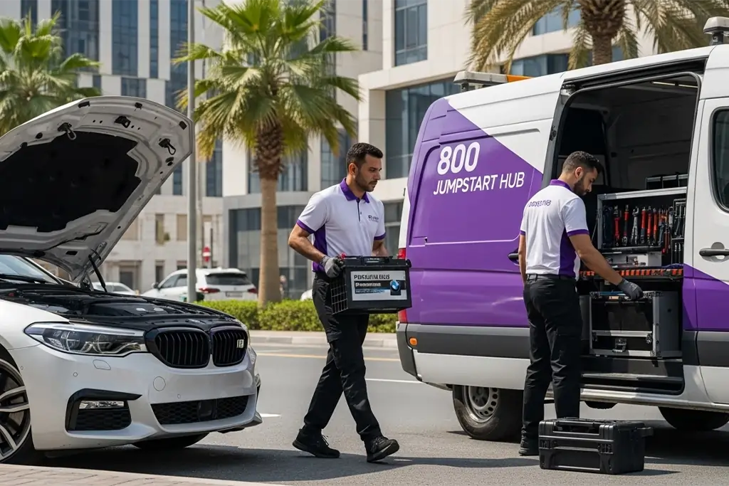 Quick BMW jump start service