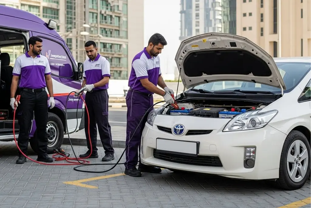 toyota Prius jump start for 12V and hybrid batteries