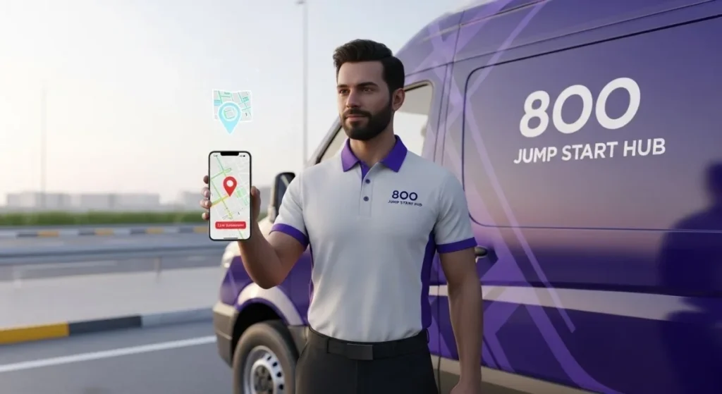 Share your live location to receive immediate roadside assistance